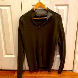 Inc sweater. Half zip size M. Olive color.